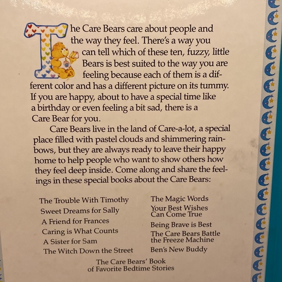 Care Bears Book of Favorite Bedtime Stories Hardcover Picture Book 1984 - Picture 6 of 16